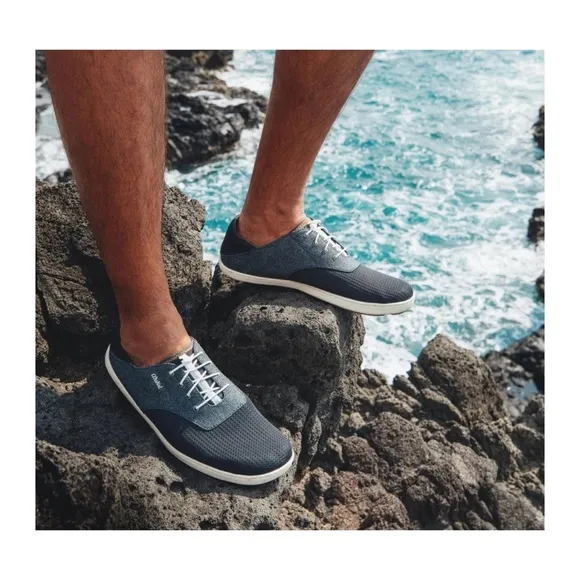 OluKai ʊ Nohea Moku No Tie Drop in Heel Boat Shoes Slides ʊ Wet Dry ʊ Shadow ʊ 9