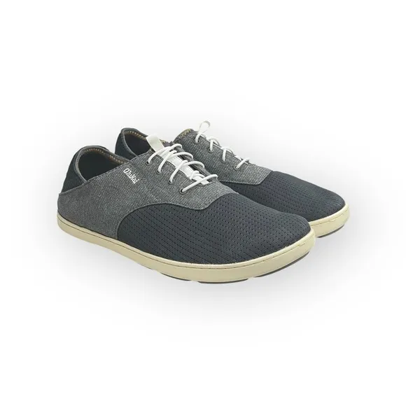 OluKai ʊ Nohea Moku No Tie Drop in Heel Boat Shoes Slides ʊ Wet Dry ʊ Shadow ʊ 9