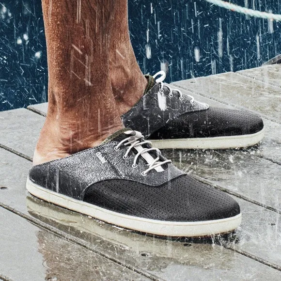OluKai ʊ Nohea Moku No Tie Drop in Heel Boat Shoes Slides ʊ Wet Dry ʊ Shadow ʊ 9