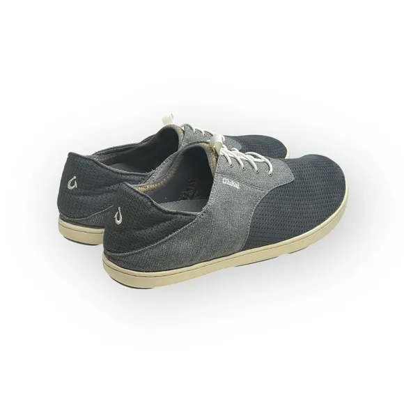 OluKai ʊ Nohea Moku No Tie Drop in Heel Boat Shoes Slides ʊ Wet Dry ʊ Shadow ʊ 9