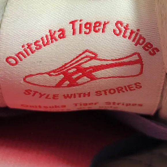 Onitsuka Tiger Serrano Womens Shoes Size 8.5 Blue Floral Retro Athletic Sneakers