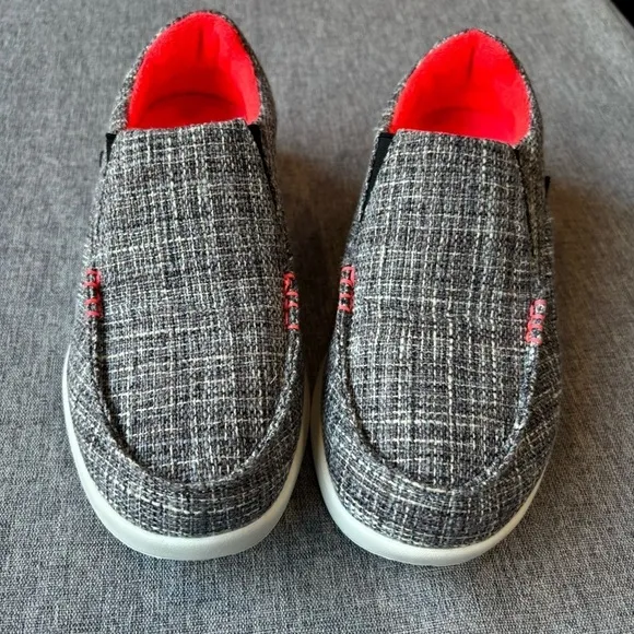 OrthoComfoot Canvas Slip On Shoes, Comfort Plantar Fasciitis Loafers Size: 6