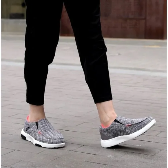 OrthoComfoot Women's Slip On Shoes with Arch Support, Comfortable Slip o…