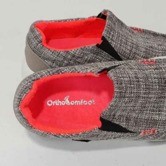 OrthoComfoot Women's Slip On Shoes with Arch Support, Comfortable Slip o…