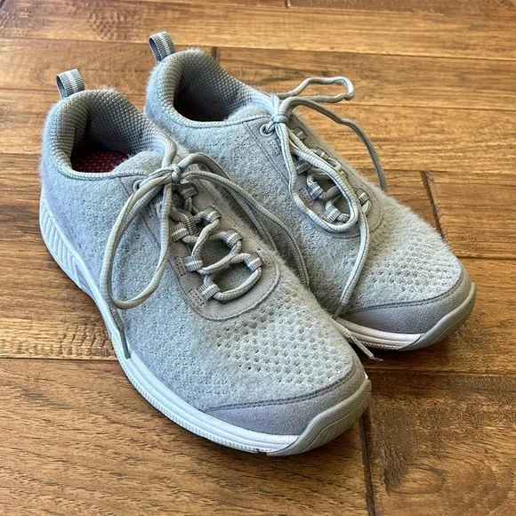 Orthofeet Lava Sneakers Athletic Comfort Walking Shoes Gray Knit Women's Sz 8.5