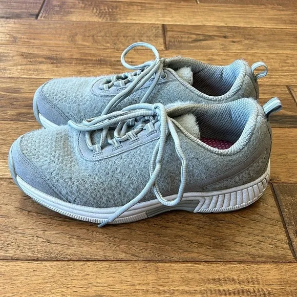 Orthofeet Lava Sneakers Athletic Comfort Walking Shoes Gray Knit Women's Sz 8.5