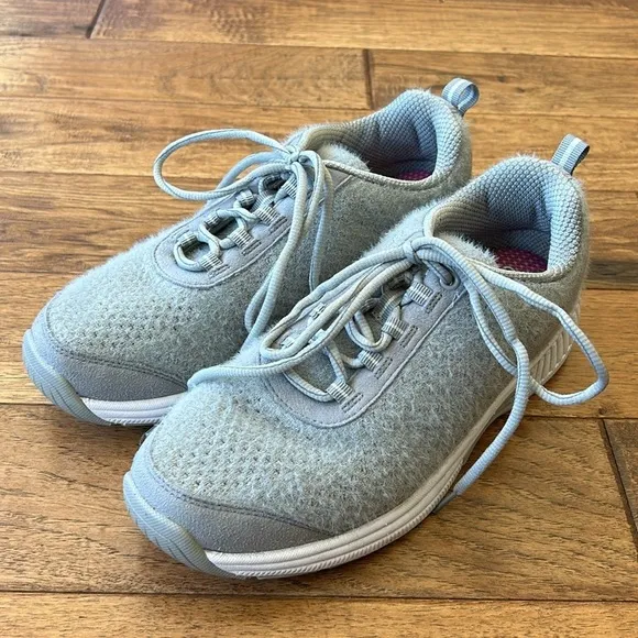 Orthofeet Lava Sneakers Athletic Comfort Walking Shoes Gray Knit Women's Sz 8.5