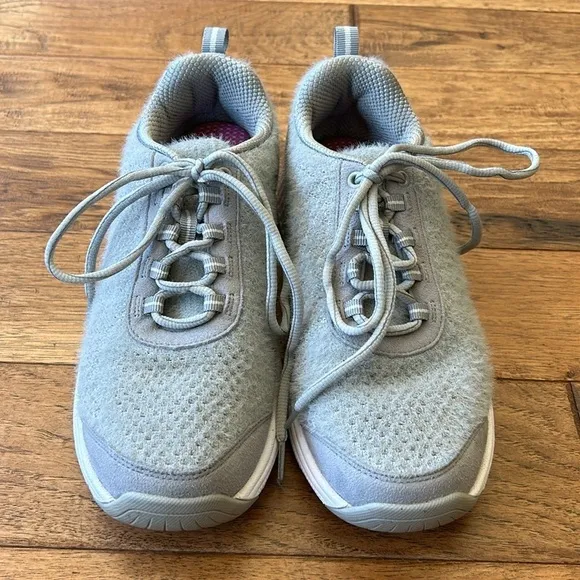 Orthofeet Lava Sneakers Athletic Comfort Walking Shoes Gray Knit Women's Sz 8.5