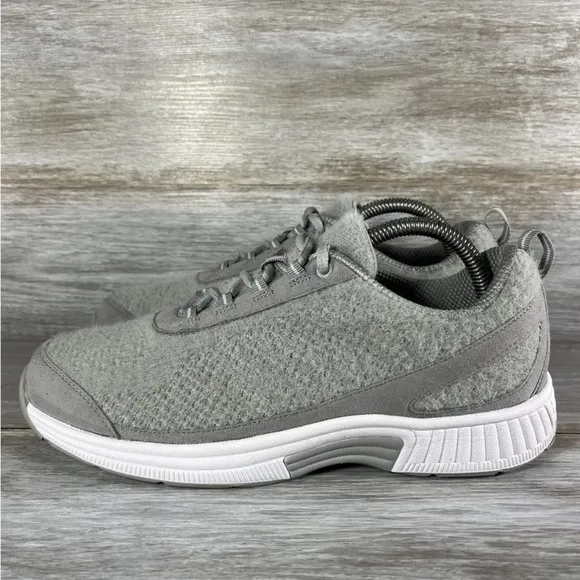 Orthofeet Womens 989 Coral Wool Grey Comfort Athletic Sneakers Size 7.5