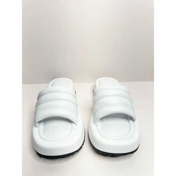 P448 Slides Size US 7 New With Box Womens White Color Summer Sandals