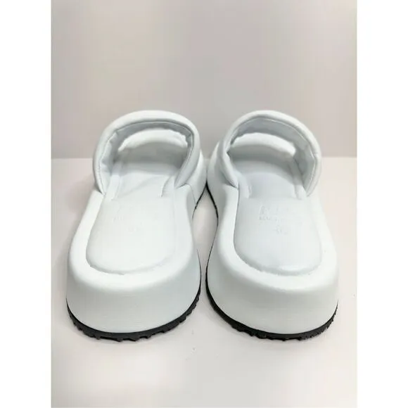 P448 Slides Size US 7 New With Box Womens White Color Summer Sandals