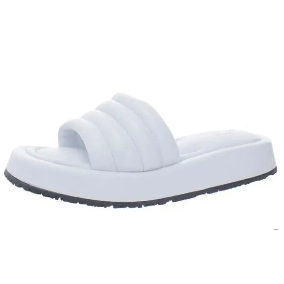 P448 Slides Size US 7 New With Box Womens White Color Summer Sandals