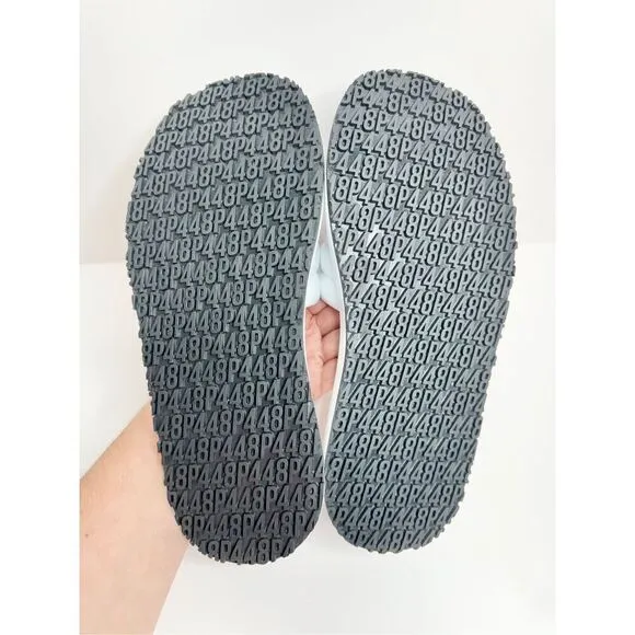 P448 Slides Size US 7 New With Box Womens White Color Summer Sandals