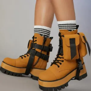 PACKING AND STASHING  Pocket Combat Boots ( BRAND NEW !!!! )