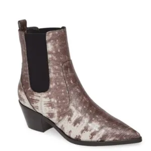 Paige Willa Python Chelsea Boots Size 8.5