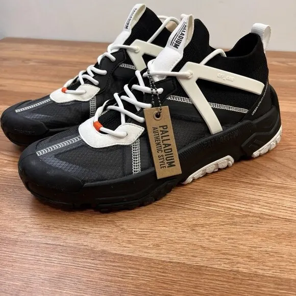 Palladium Off-Grid Lo Adventure Sneakers Black/Star White Men's Size 12 NEW