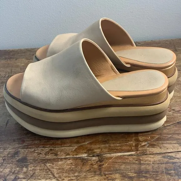 Paloma Barceló Platform Wedge Slides SIze 40