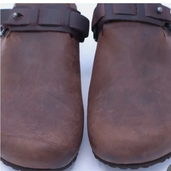 Papillio by Birkenstock Womens Dana Oiled Leather Clogs Sandals
