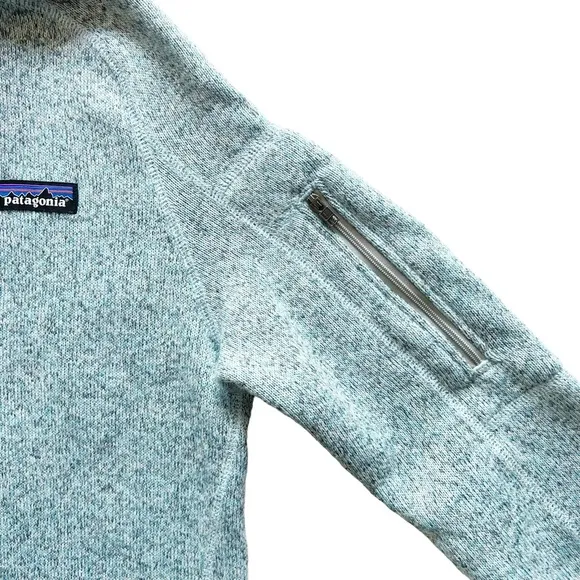 Patagonia Better Sweater Quarter Zip Pullover Fleece in Hawthorne Blue | SMALL