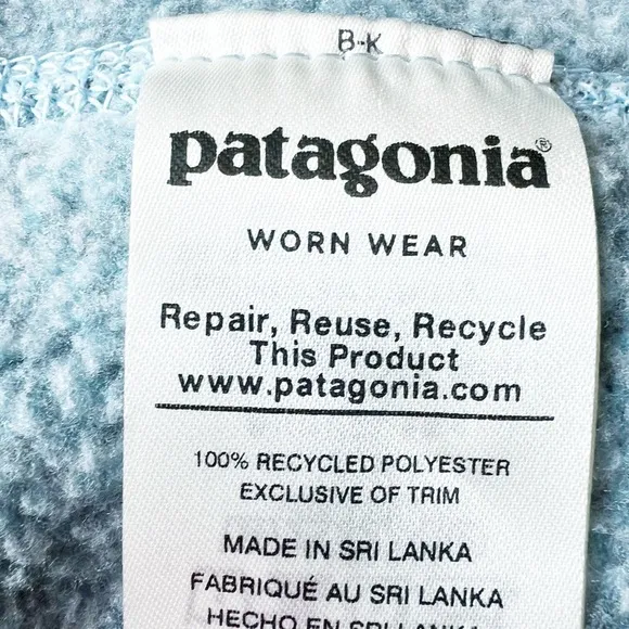 Patagonia Better Sweater Quarter Zip Pullover Fleece in Hawthorne Blue | SMALL
