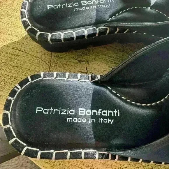 Patrizia Bonfanti Chiyo Sandal black Size 7.5 (38)