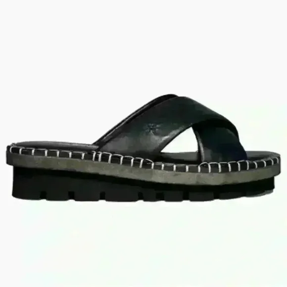 Patrizia Bonfanti Chiyo Sandal black Size 7.5 (38)