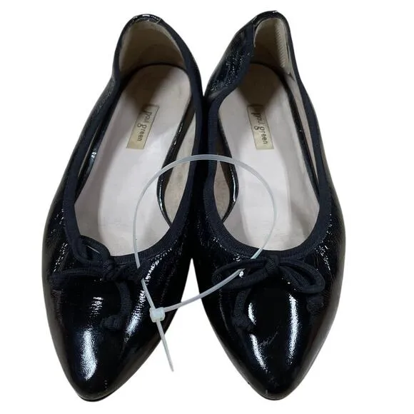 Paul Green Art. 2925-071 Leather Ballet Flats Black Women's Size 4 (US 6.5) NWOB