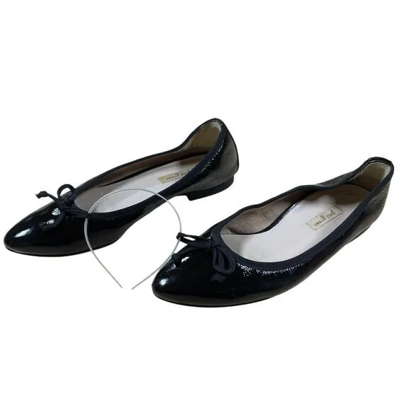 Paul Green Art. 2925-071 Leather Ballet Flats Black Women's Size 4 (US 6.5) NWOB