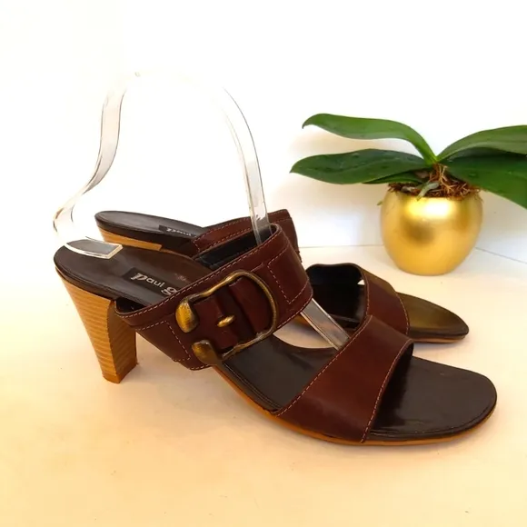 Paul Green brown  leather sandals