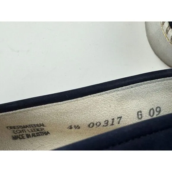 Paul Green Daniella‎ Flats Women 4.5 US 7 EUC Suede Round toe Slip on Navy Blue