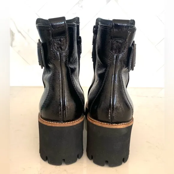 Paul Green Dynamic Crinkle Buckle Boots Sz 7