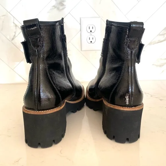 Paul Green Dynamic Crinkle Buckle Boots Sz 7
