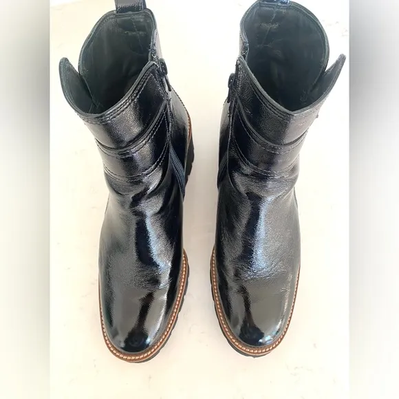 Paul Green Dynamic Crinkle Buckle Boots Sz 7