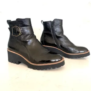 Paul Green Dynamic Crinkle Buckle Boots Sz 7