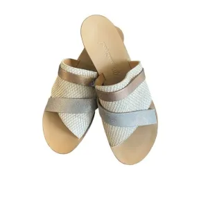 Paul Green Leather Metallic Slides