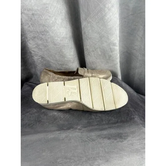 Paul Green Sally Penny Loafer Cashmere Suede Metallic Flat Sz AU 5, US 7 $480