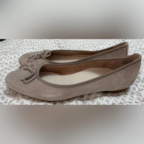 Paul Green Suede Ursula Taupe Ballet Flats Size 10 NWOT
