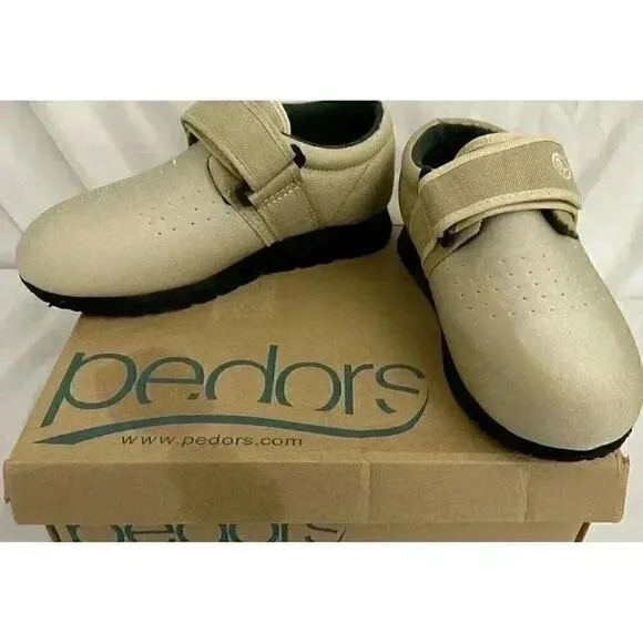 Pedors Beige Lightweight Stretch Orthotic Loafers Size 7.5