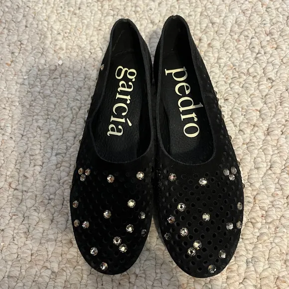 Pedro Garcia Suede Ballerina Flats