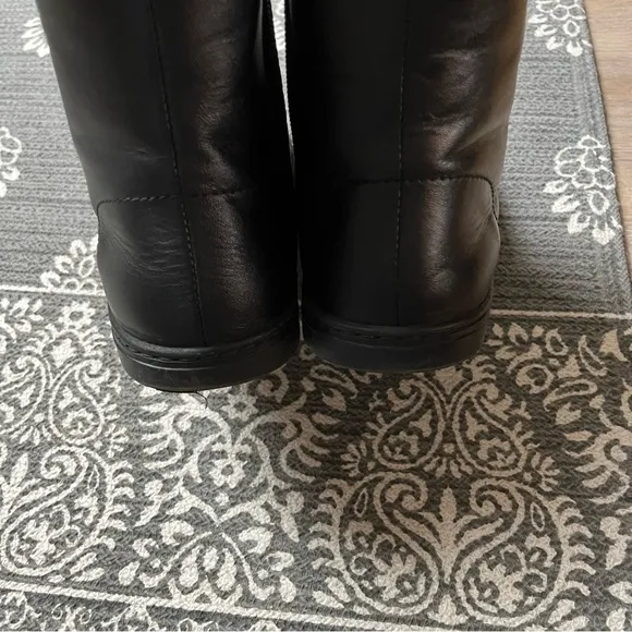 Peerko Go Leather Lace Up Barefoot Boots, Black, Size 38