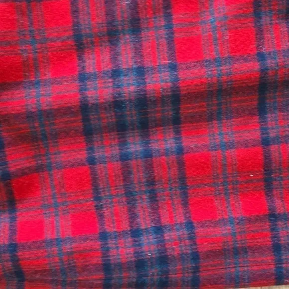 Pendleton Vintage Wool Skirt Plaid Knee Length Zip Side See Measurements 8