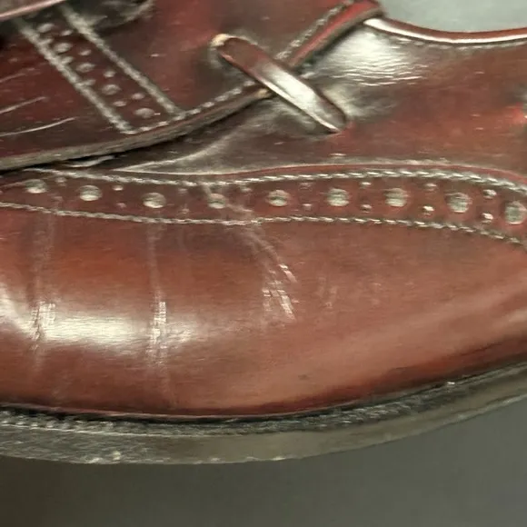 Peter Huber Men's Real Leather Loafer Shoes Luxury Italy Oxblood  - Size 7.5