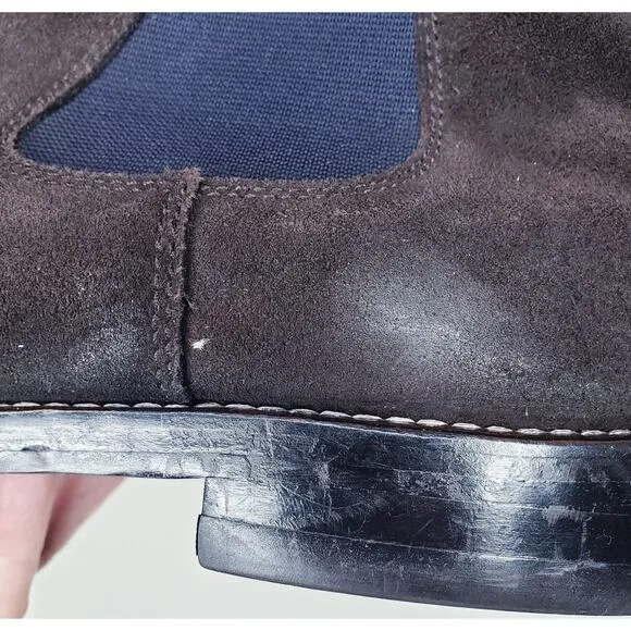 Peter Millar Suede Chelsea Boots Chocolate Brown  Men's Size 10M - MF15F05