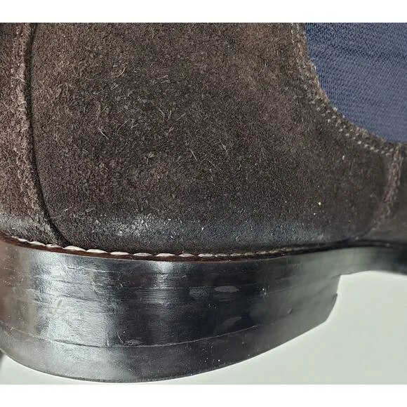 Peter Millar Suede Chelsea Boots Chocolate Brown  Men's Size 10M - MF15F05