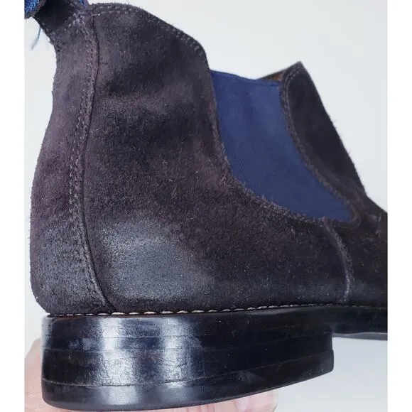 Peter Millar Suede Chelsea Boots Chocolate Brown  Men's Size 10M - MF15F05