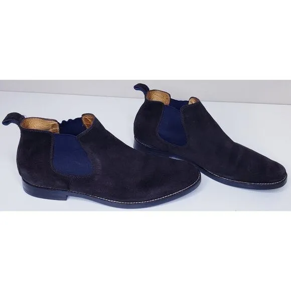 Peter Millar Suede Chelsea Boots Chocolate Brown  Men's Size 10M - MF15F05