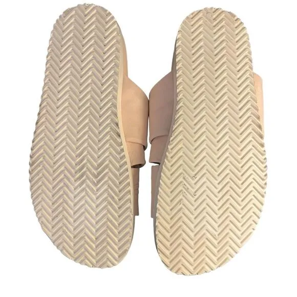 Phillip Lim Light Pink Twisted Leather Knot Front Pool Slides Size 9 (EU39) NWOT