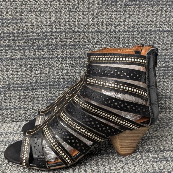 Pikolinos Java Leather Heeled Gladiator Sandals Size 38