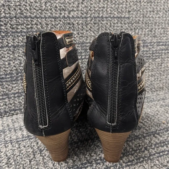 Pikolinos Java Leather Heeled Gladiator Sandals Size 38