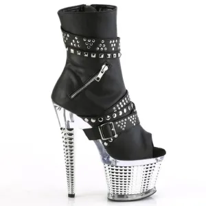 Platform Pocket Studded Ankle Boots